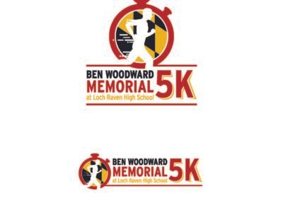 A logo designed by Elisa Watson Creative for the Ben Woodward Memorial 5K