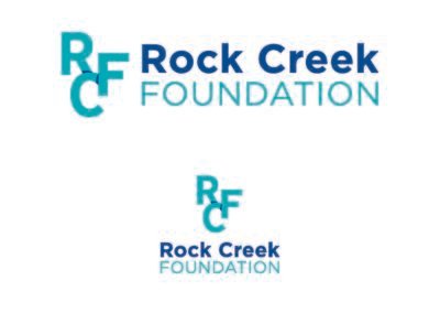 A logo designed by Elisa Watson Creative for the Rock Creek Foundation