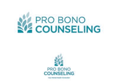 A logo designed by Elisa Watson Creative for Pro Bono Counseling.