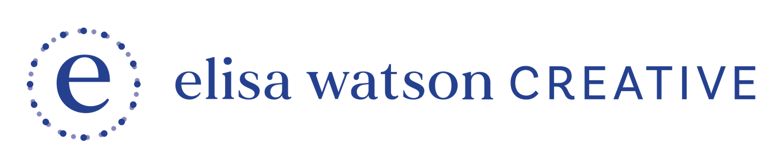 A logo variation for Elisa Watson Creative.
